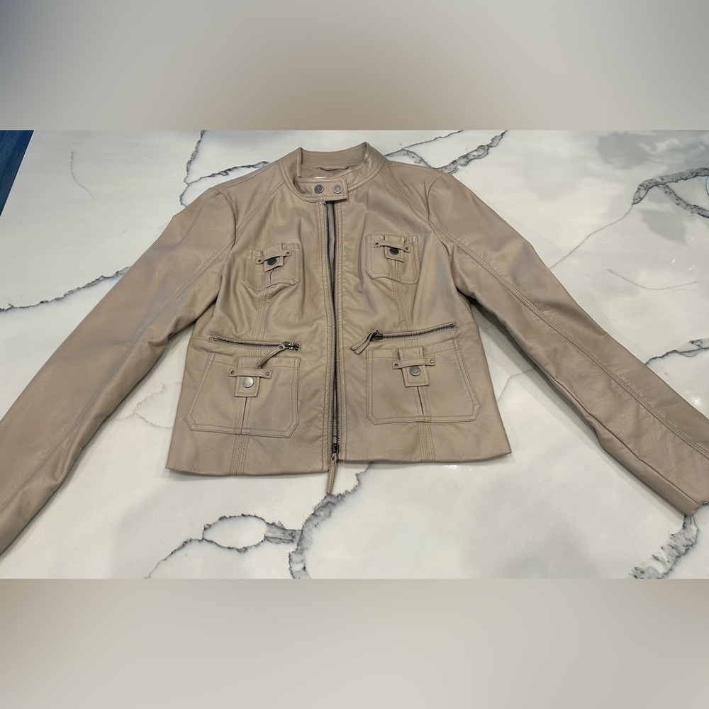 NY&Co PU leather jacket size Medium